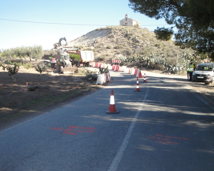 Obras de mejora en la carretera RM-B20