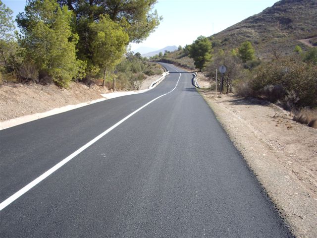 Obras en las carreteras de Lorca