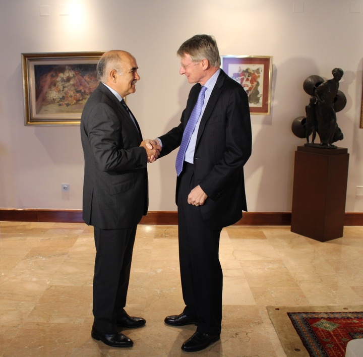 El presidente de la Comunidad, Alberto Garre, recibió hoy al embajador de los Países Bajos en España, Cornelis Van Rij