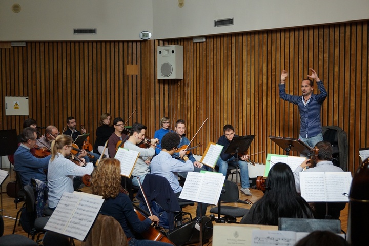 Ensayos de la OSRM para el concierto 'Salzillo y sus belenes'