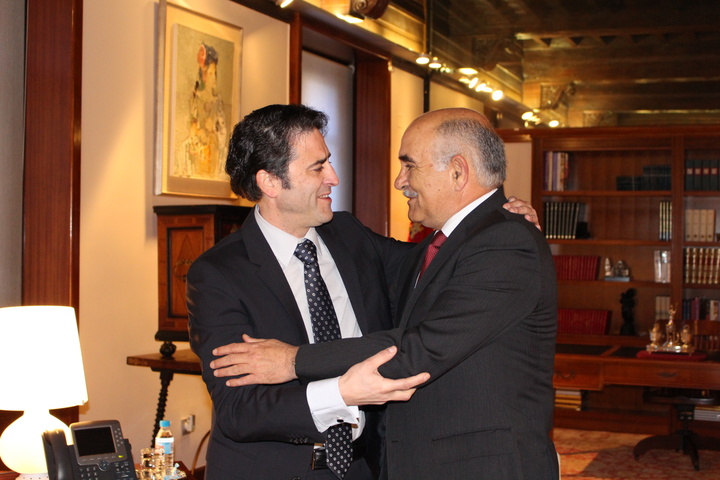 El presidente Alberto Garre recibió hoy al presidente del Consejo General de la Ingeniería Técnica Industrial.II