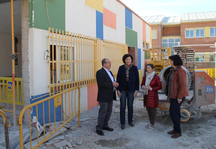 Visita a las obras del colegio Asunción Jordán de Puerto Lumbreras