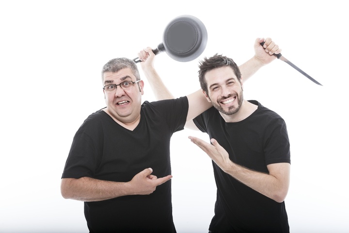 Los cómicos Dani Martínez y Florentino Fernández en el Auditorio Regional