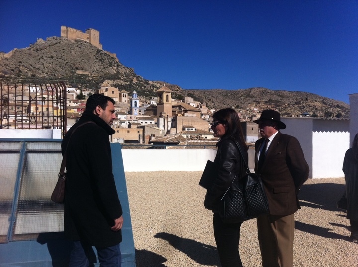 Visita obras remodelación plaza de abastos de Mula
