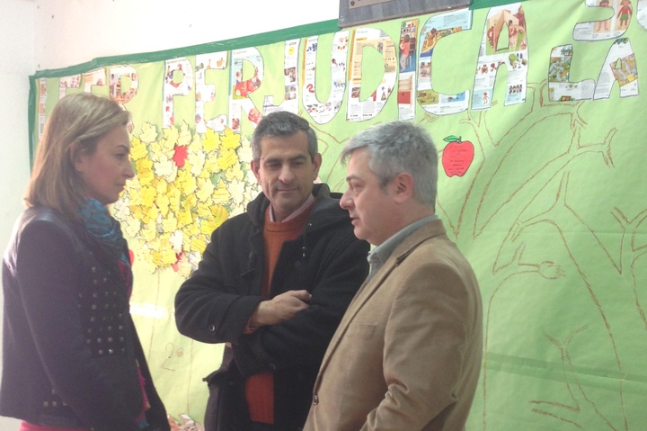 Visita al colegio San Juan Bautista de Campos del Río