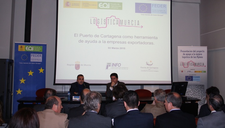 Inauguración de la jornada de 'Logística Murcia' sobre el Puerto de Cartagena