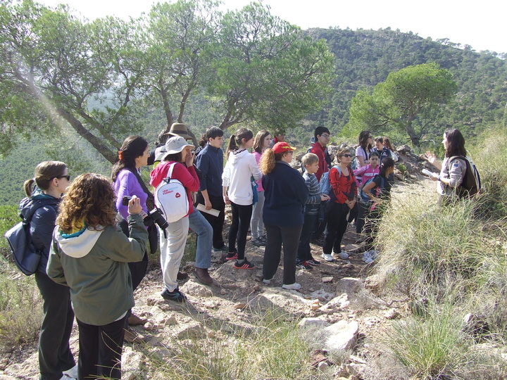 Participantes en la ruta de Las Alquerías