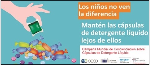 Campaña mundial de concienciación sobre cápsulas de detergente líquido