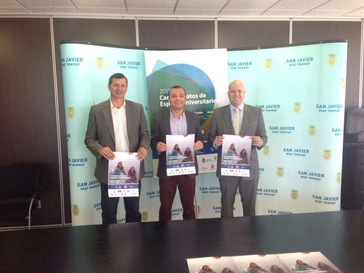 Presentación del Campeonato de España Universitario de vóley playa en San Javier