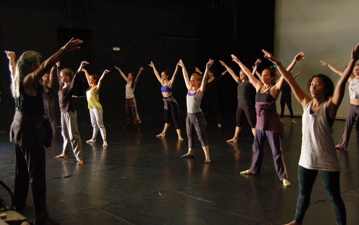 Los alumnos del taller que imparte Joe Alegado