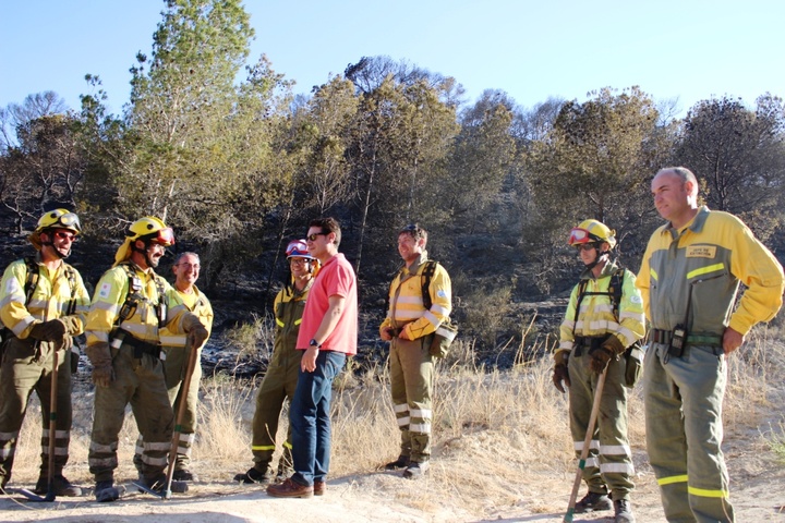 Incendio en el paraje de El Garruchal (1)