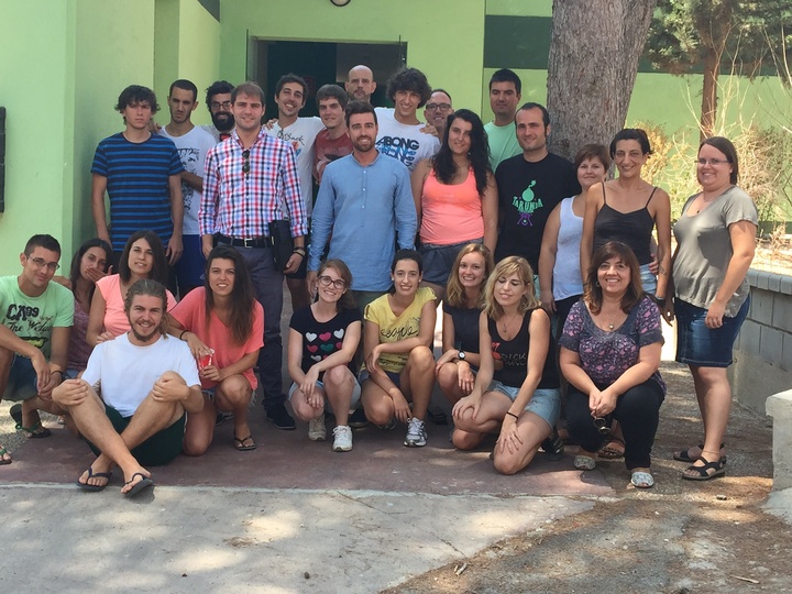 Visita al campamento de trabajo mediambiental en Cartagena