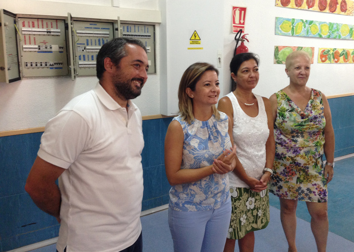 Visita a obras en colegios de la ciudad de Murcia