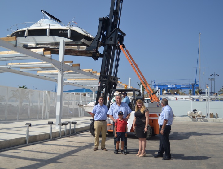 Inauguración de la marina seca del puerto deportivo de Mazarrón