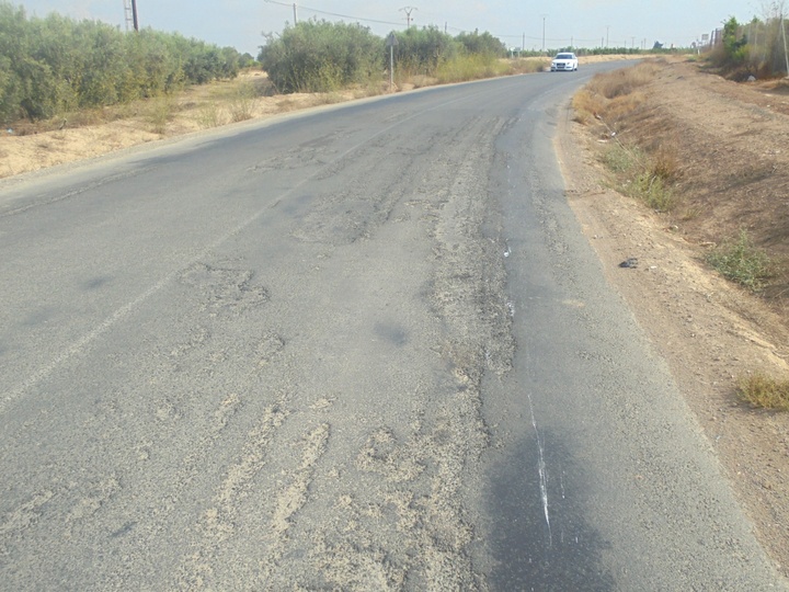 Carretera RM-F22 entre Torre Pacheco y Balsicas