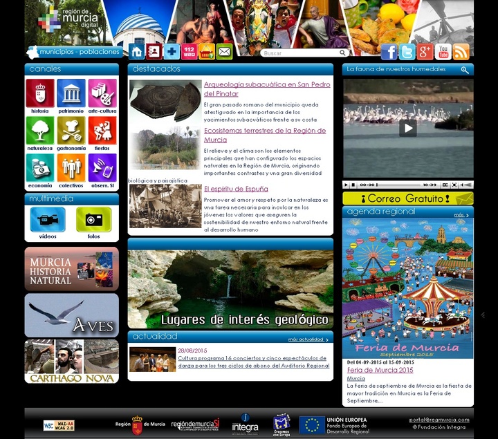 Imagen del Portal Región de Murcia Digital www.regmurcia.com