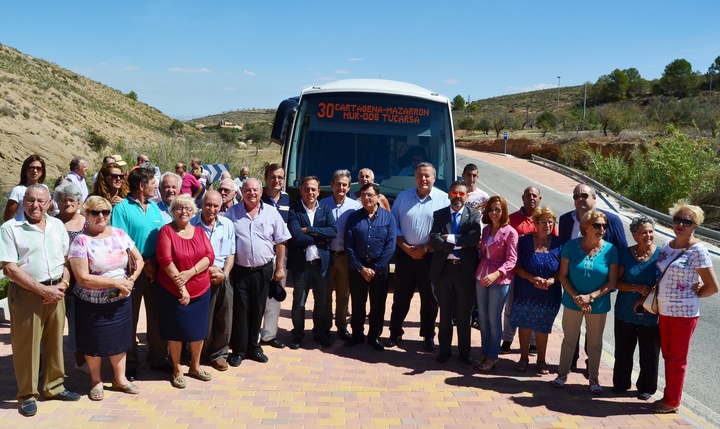 Inauguración de las bahías de parada y estacionamiento en la carretera RM-E22, que comunica Cartagena con La Azohía (1)