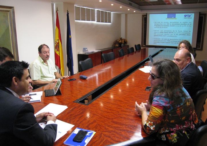 El director del SEF se reúne con representantes de CERMI