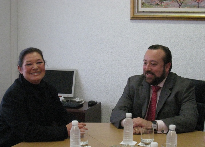 El consejero de Presidencia recibió esta mañana a Teresa Rabal