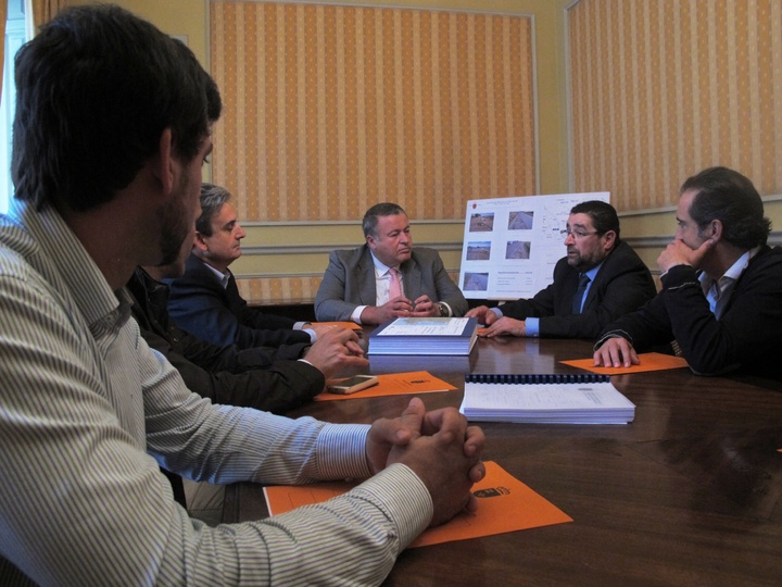 Reunión con el presidente de la confederación empresarial COEC (Confederación de Organizaciones Empresariales de Cartagena) Torre Pacheco