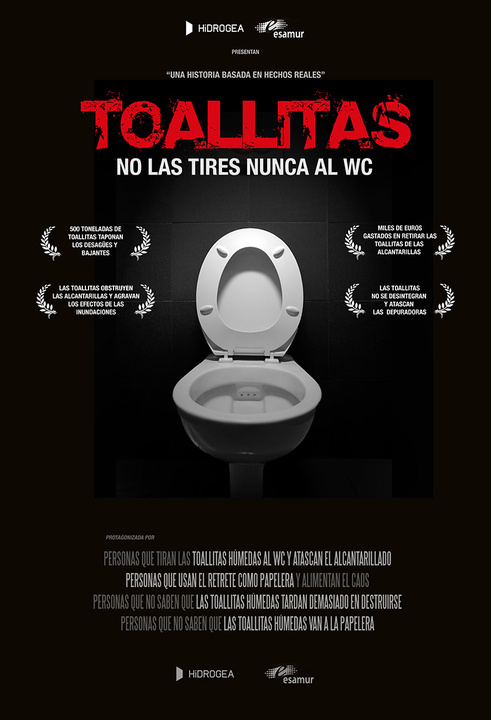Campaña para que los ciudadanos no arrojen toallitas al WC