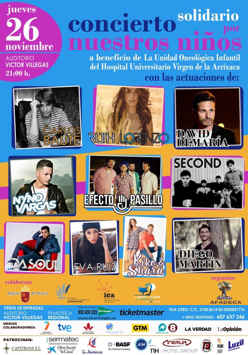 Cartel concierto solidario "Por Nuestros Niños"