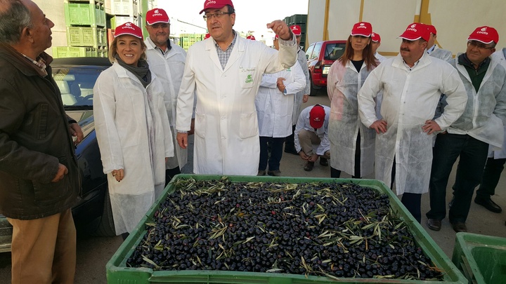 La consejera de Agua, Agricultura y Medio Ambiente, Adela Martínez-Cachá, visita las instalaciones de COATO