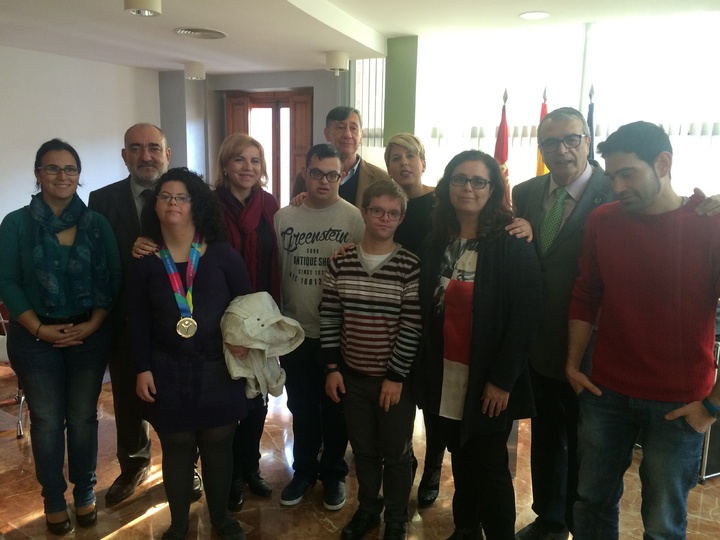 Recepción tenistas con discapacidad
