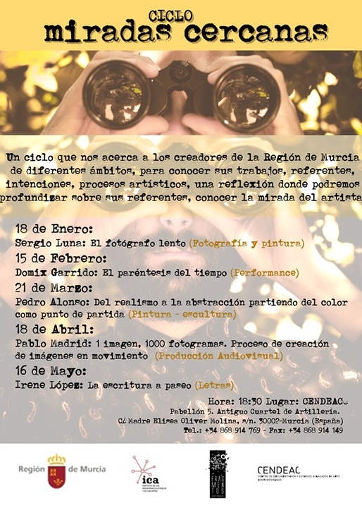 Cártel del ciclo 'Miradas Cercanas'