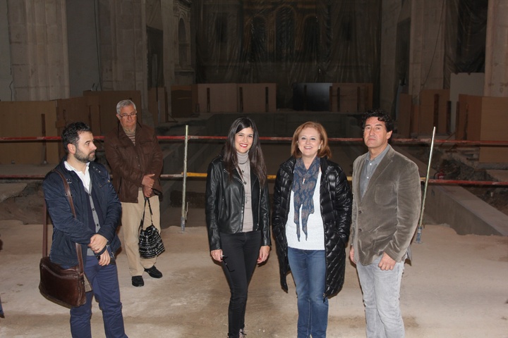 Visita a las obras de rehabilitación de la Iglesia de San Esteban
