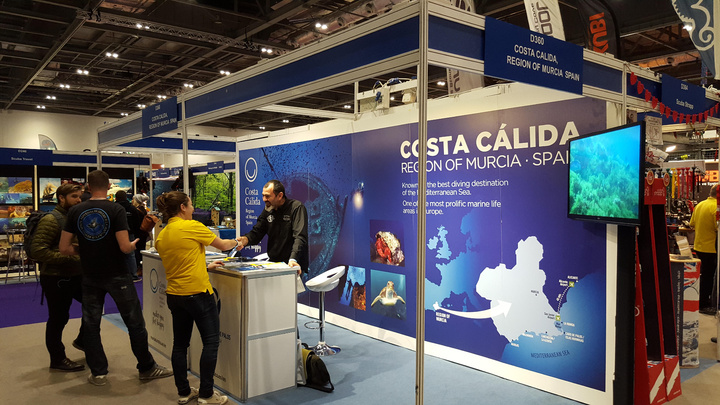 Participación de la Región en la feria 'Dive Show' de Londres