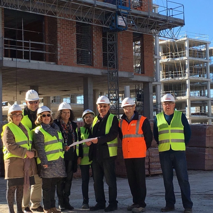 Visita a las obras de reconstrucción del barrio de San Fernando