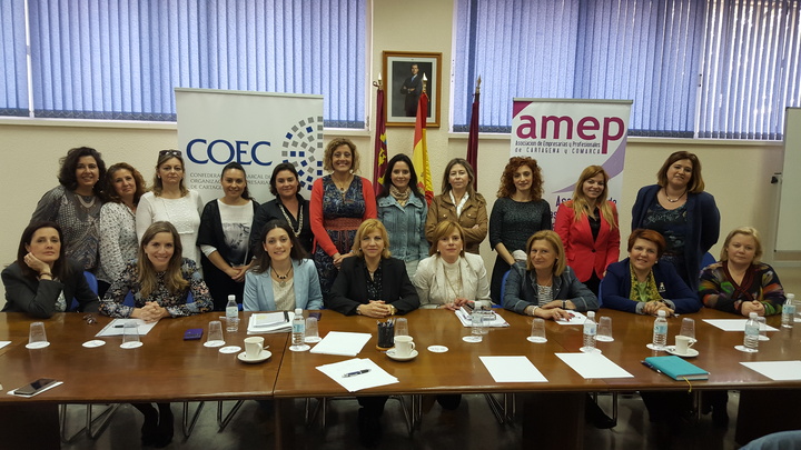 Visita a AMEP, Asociación de Empresarias y Profesionales de Cartagena y Comarca