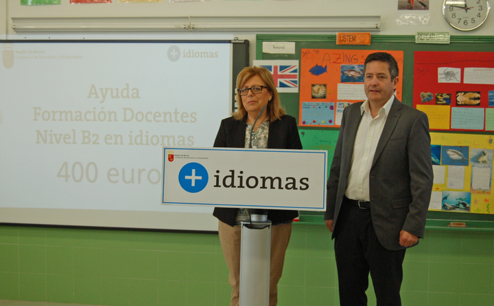Presentación convocatoria de ayudas de 400 euros para los docentes que obtengan el nivel en idiomas B2 o superior del Marco común europeo de referencia