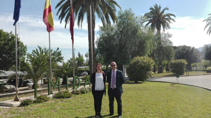 Juana Mulero y Juan Monzó mantienen un encuentro de trabajo en el IMIDA, Instituto Murciano de Investigación y Desarrollo Agrario y Alimentario