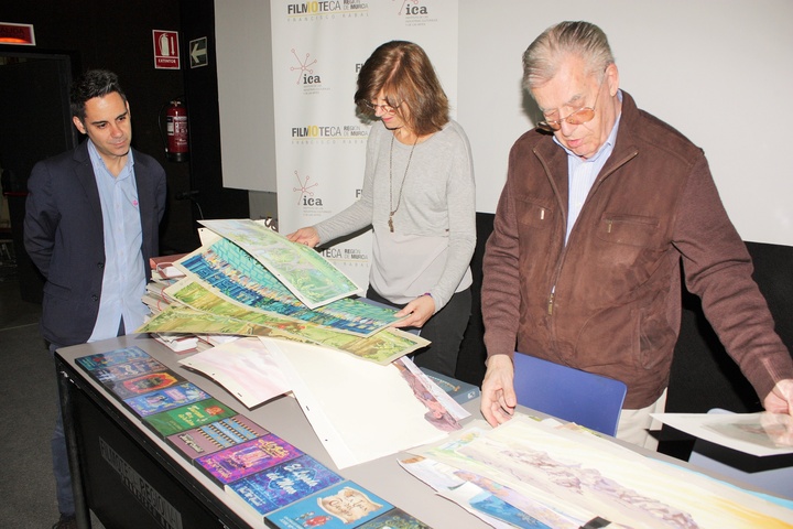 Presentación del legado que el cineasta murciano de animación José María Candel ha depositado en el archivo de la Filmoteca