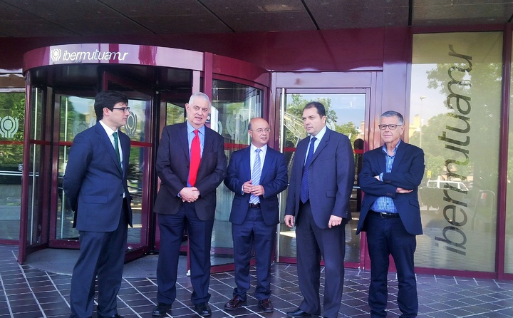 Andrés Carrillo visita Ibermutuamur