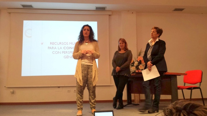 Alicia Barquero en el curso de corresponsabilidad y la conciliación de la vida laboral, personal y familiar