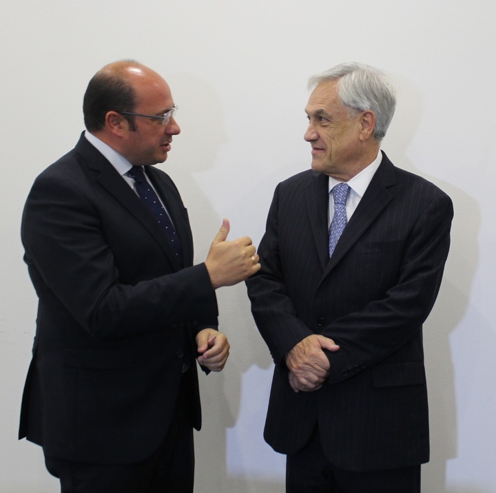 El presidente de la Comunidad se reunió con el expresidente chileno, Sebastián Piñera (1)