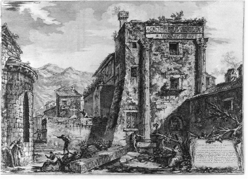 Grabado que se expondrá en la exposición 'Piranesi, el redescubrimiento de Roma'.