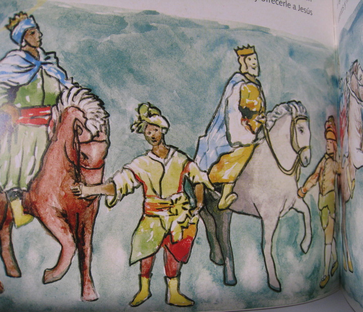 Ilustración del cuento "El niño que se hizo escultor", sobre Salzillo 3