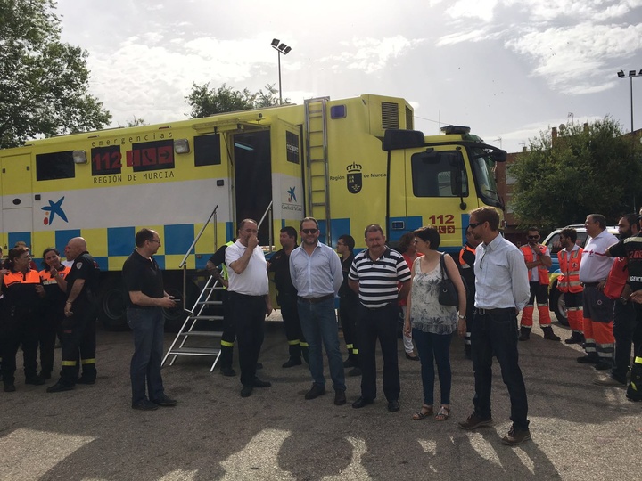 Simulacro de accidente en Totana (I)