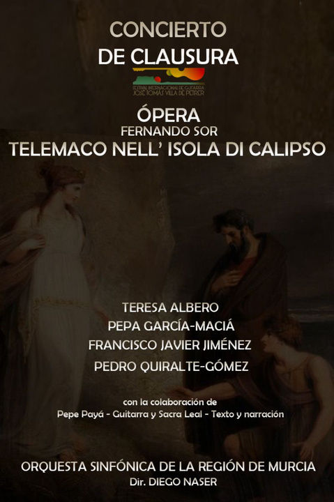 Cartel del Concierto que ofrecerá el sábado la Orquesta Sinfónica de la Región de Murcia en el Festival Internacional de Guitarra de Petrer