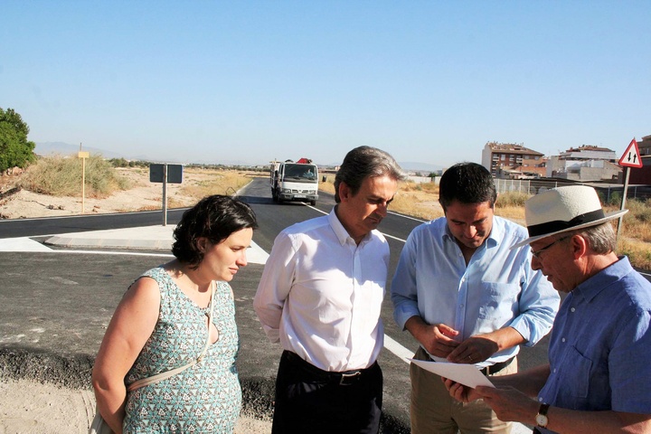El director general de Carreteras visita la carretera RM-E4 (Camino de los Soldados) de Alcantarilla