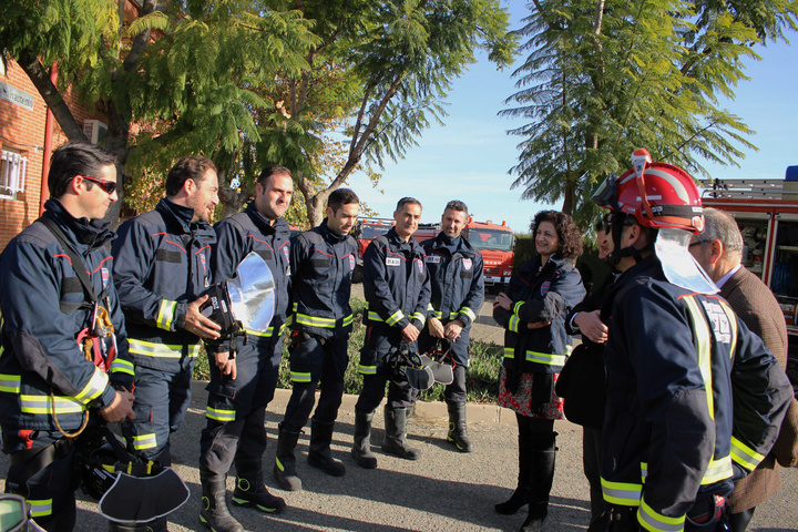 Visita a los bomberos del CEIS, Consorcio Extinción Incendios y Salvamento de la Región de Murcia