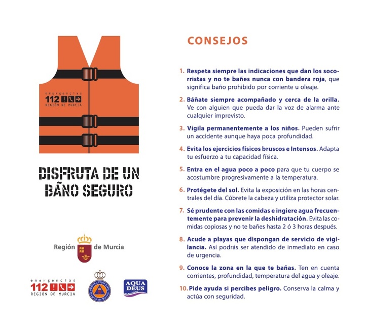 Imagen de la campaña 'Disfruta de un baño seguro'