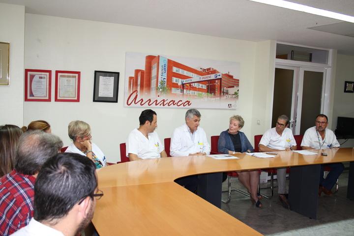 Visita de la directora general de Asistencia Sanitaria del SMS, Servicio Murciano de Salud, al Hospital Virgen de la Arrixaca