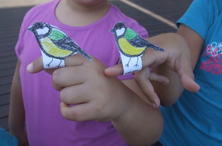Taller de marionetas de dedo para conocer las aves