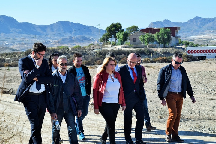 Visita a las obras de la Vía Verde de Mazarrón