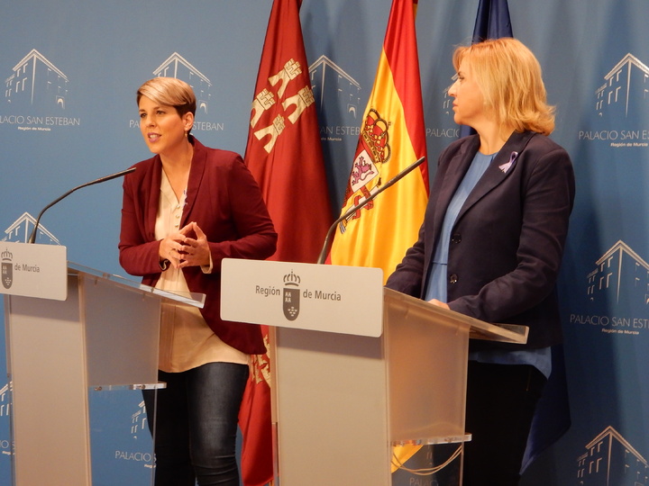 Noelia Arroyo y Violante Tomás han comparecido en rueda de prensa para informar de los asuntos tratados en el Consejo de Gobierno